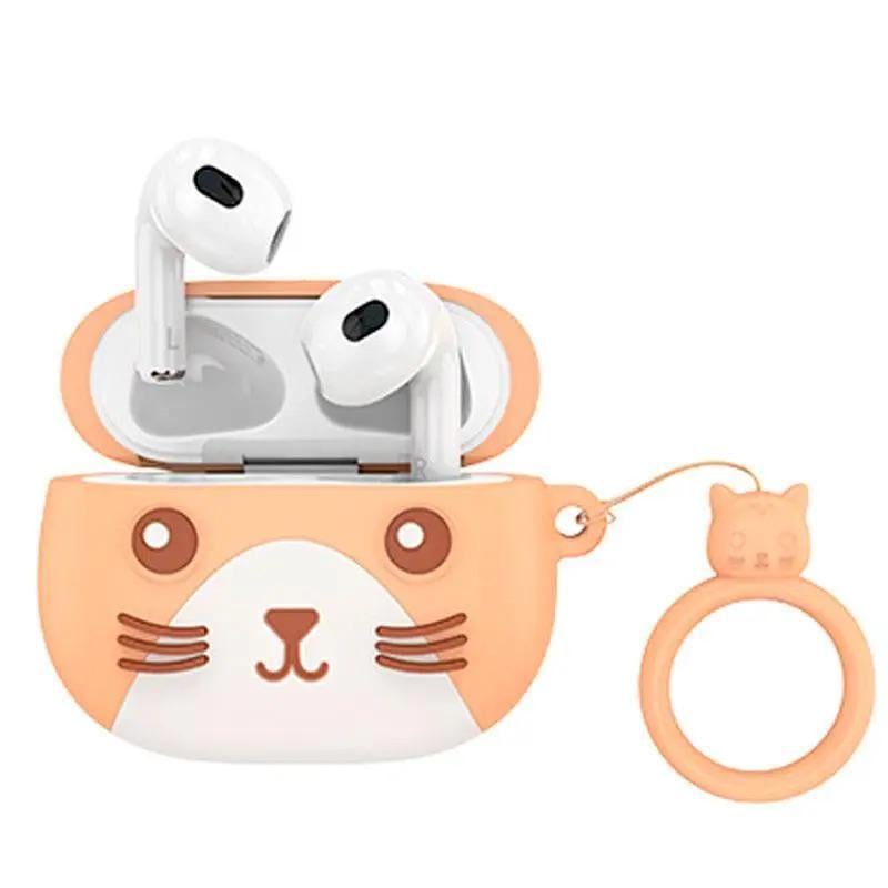 Беспроводные наушники Hoco EW46 True wireless stereo headset Khaki Cat (6931474788863)