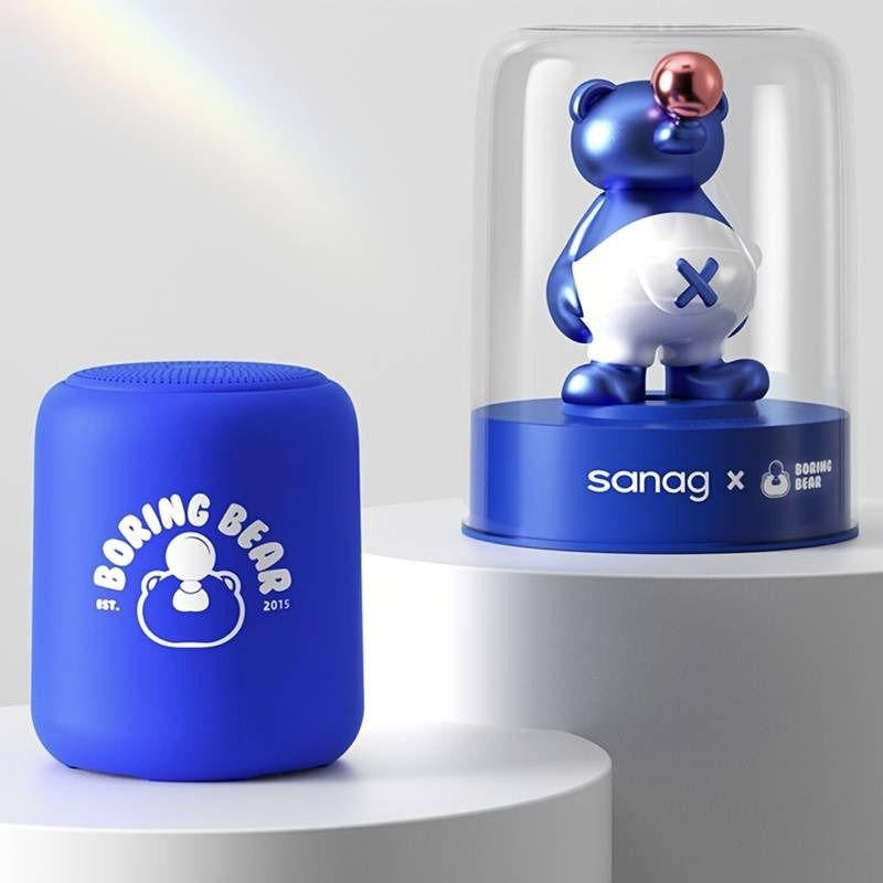 Колонка дитяча Sanag X6S Bluetooth з мікрофоном та іграшкою Синій (26389413)