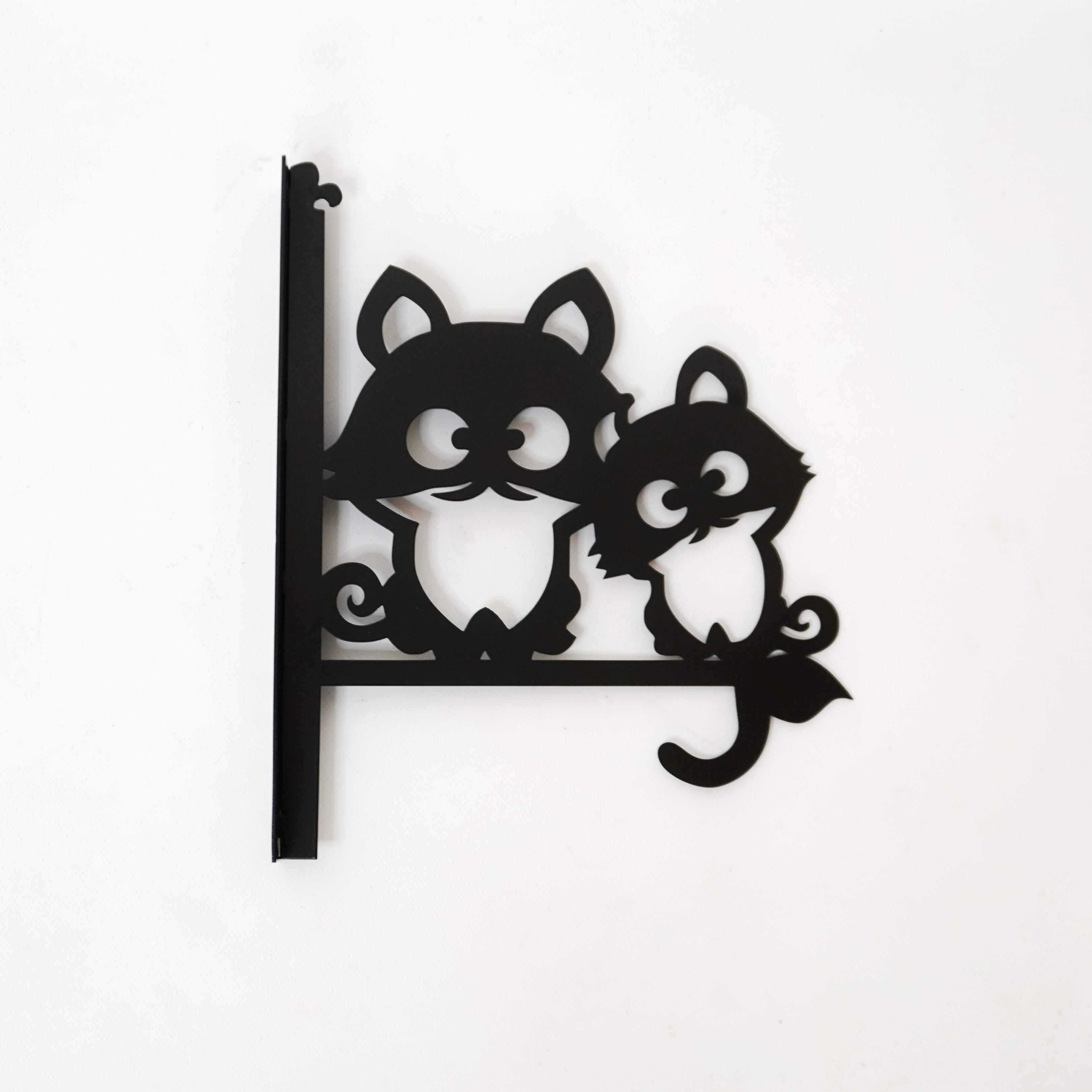 Кронштейн Друзья для кашпо с цветами метал Черный (М003)