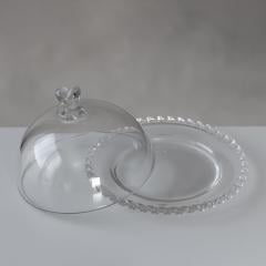 Блюдо стеклянное с крышкой Сердце любви 19 см (40166) - фото 4