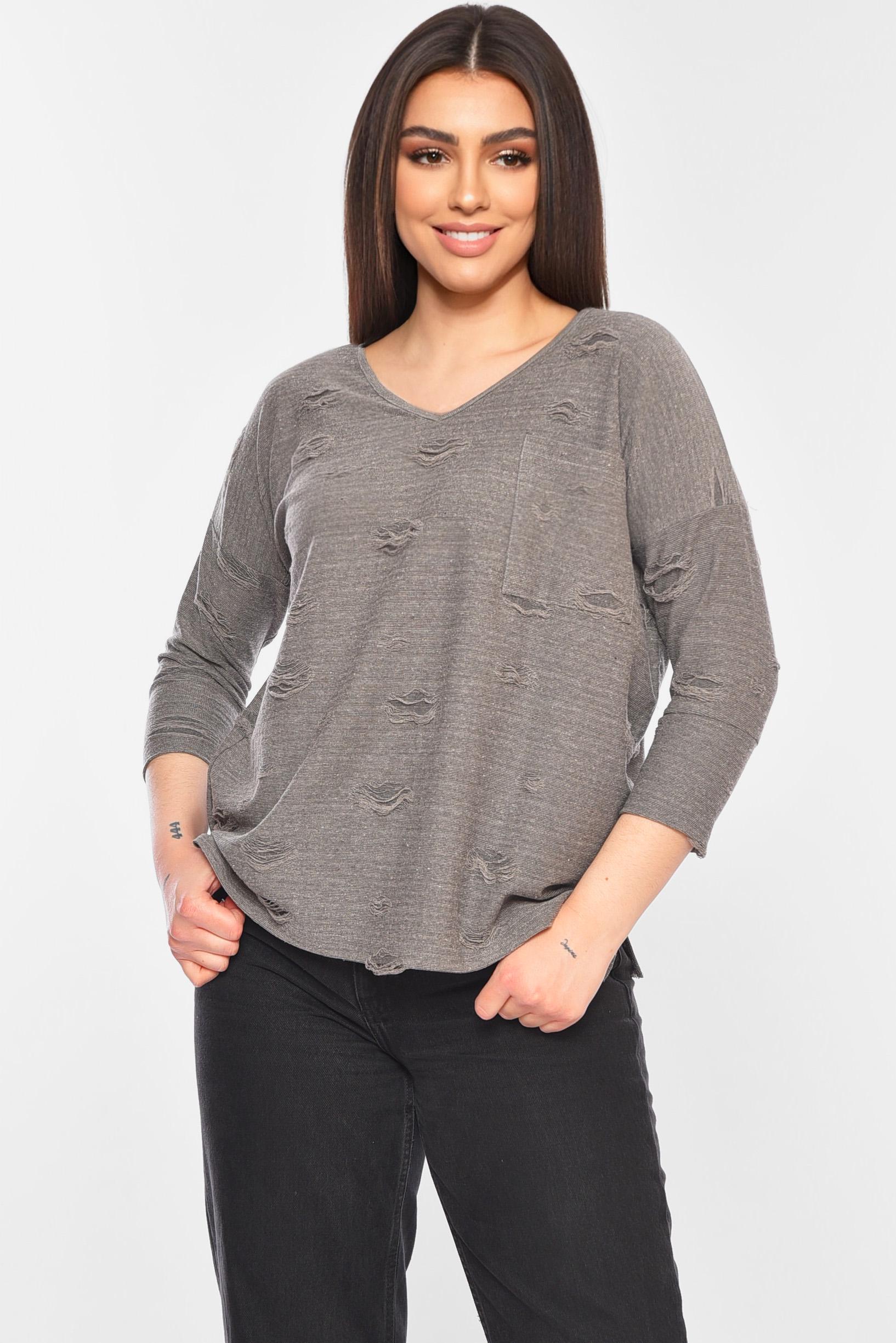 Кофта жіноча 199416 XL Сірий (199416_!303749_M)