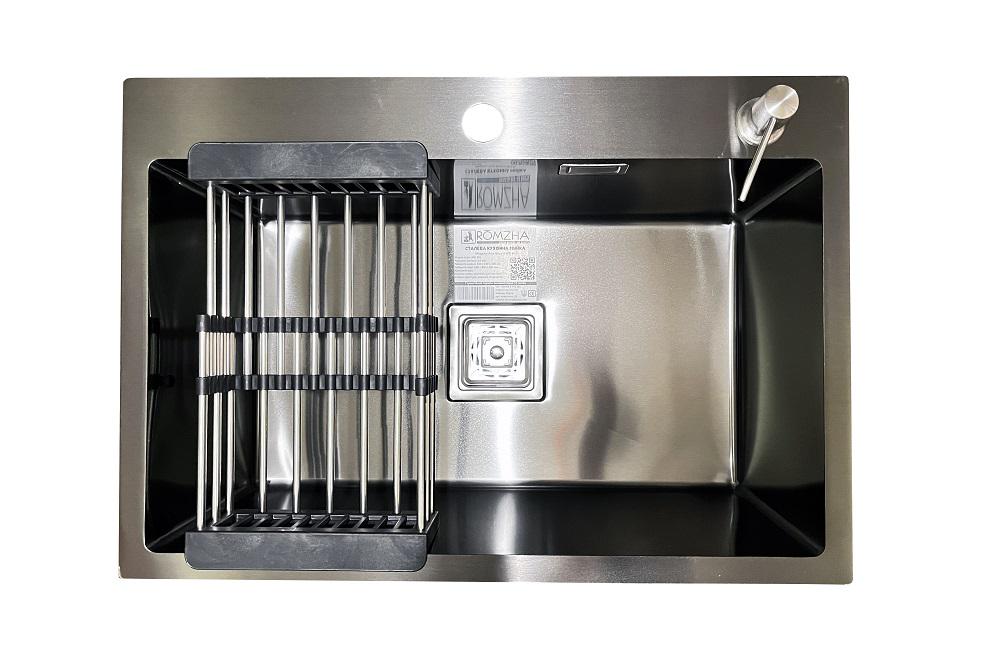 Мойка для кухни Romzha Arta Nova U-600 Черный (14875775) Мойка для кухни Romzha Arta Nova U-600 Черный (14875775)