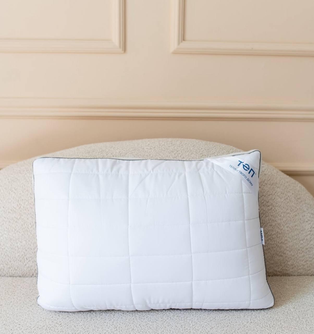 Подушка з поліефірного волокна мікрофібра 50х70 см Білий (П4К-mur-DoubleAir-001) - фото 9