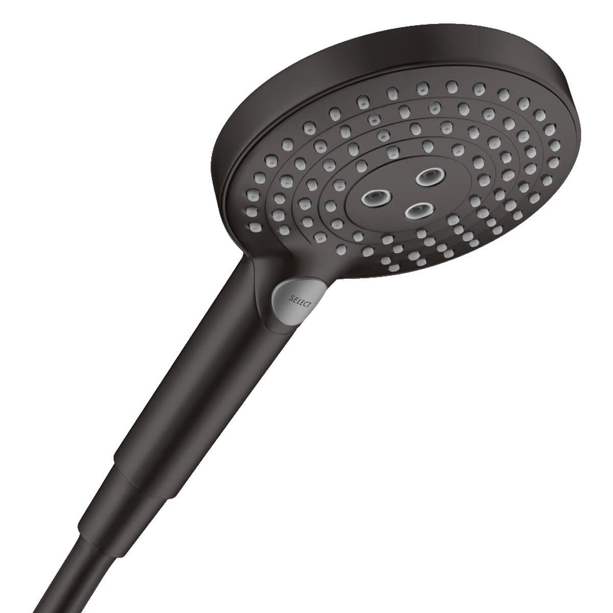Душова лійка Hansgrohe Raindance EcoSmart 26515670 з кнопкою 125 мм Чорний (258160)