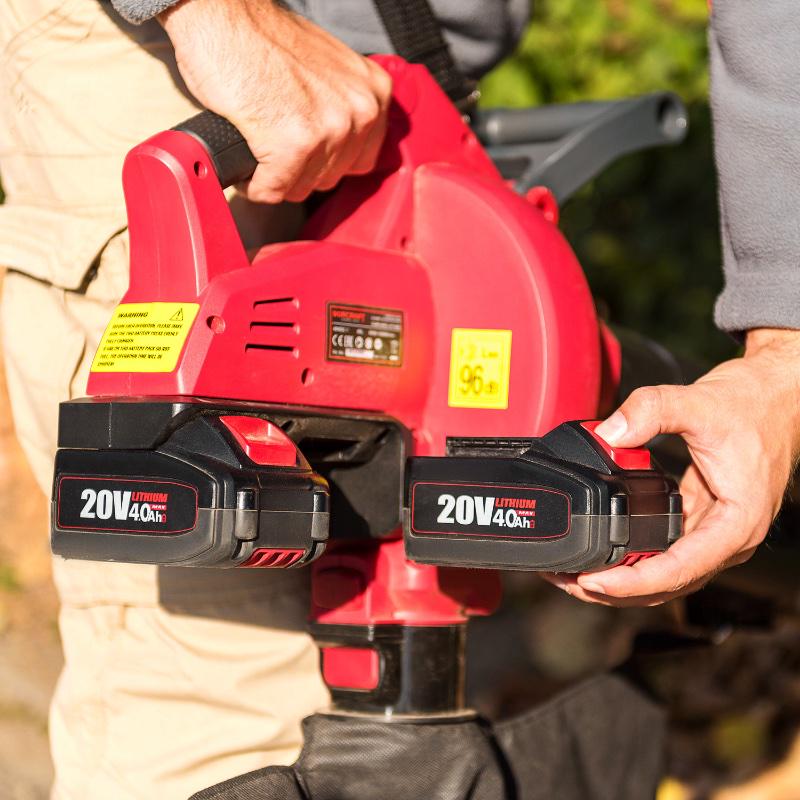 Пылесос садовый аккумуляторный Worcraft CLBV-S40Li без аккумулятора и зарядного для уборки листьев (13014) - фото 9