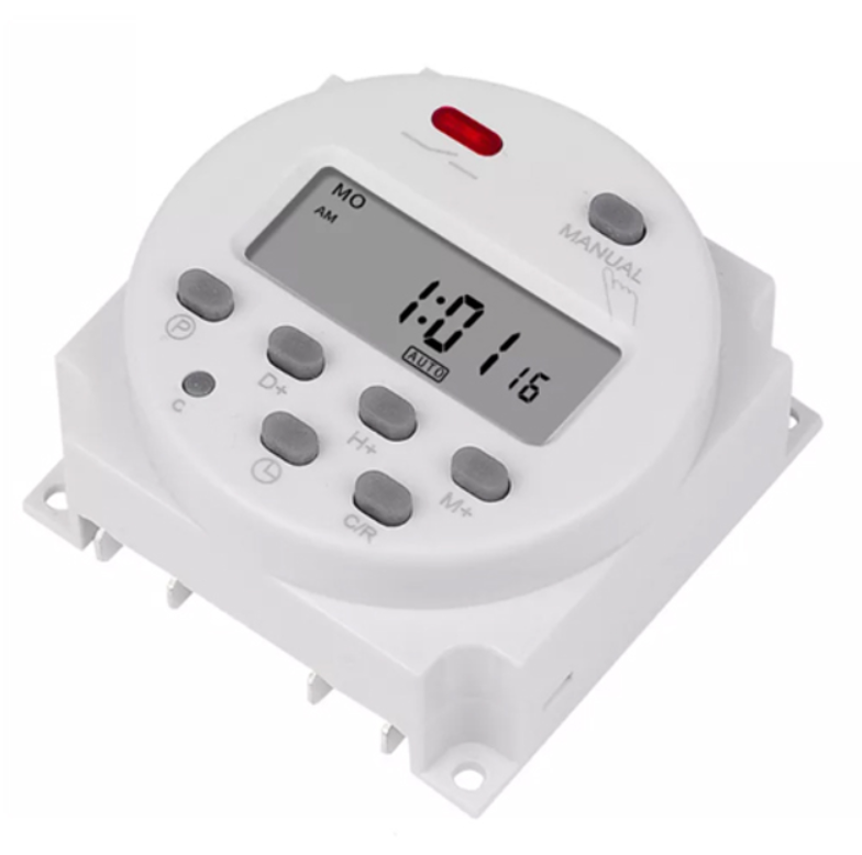 Реле времени-таймер недельный CN101A с ЖК 220 В 16 А 2ВА White (285760)