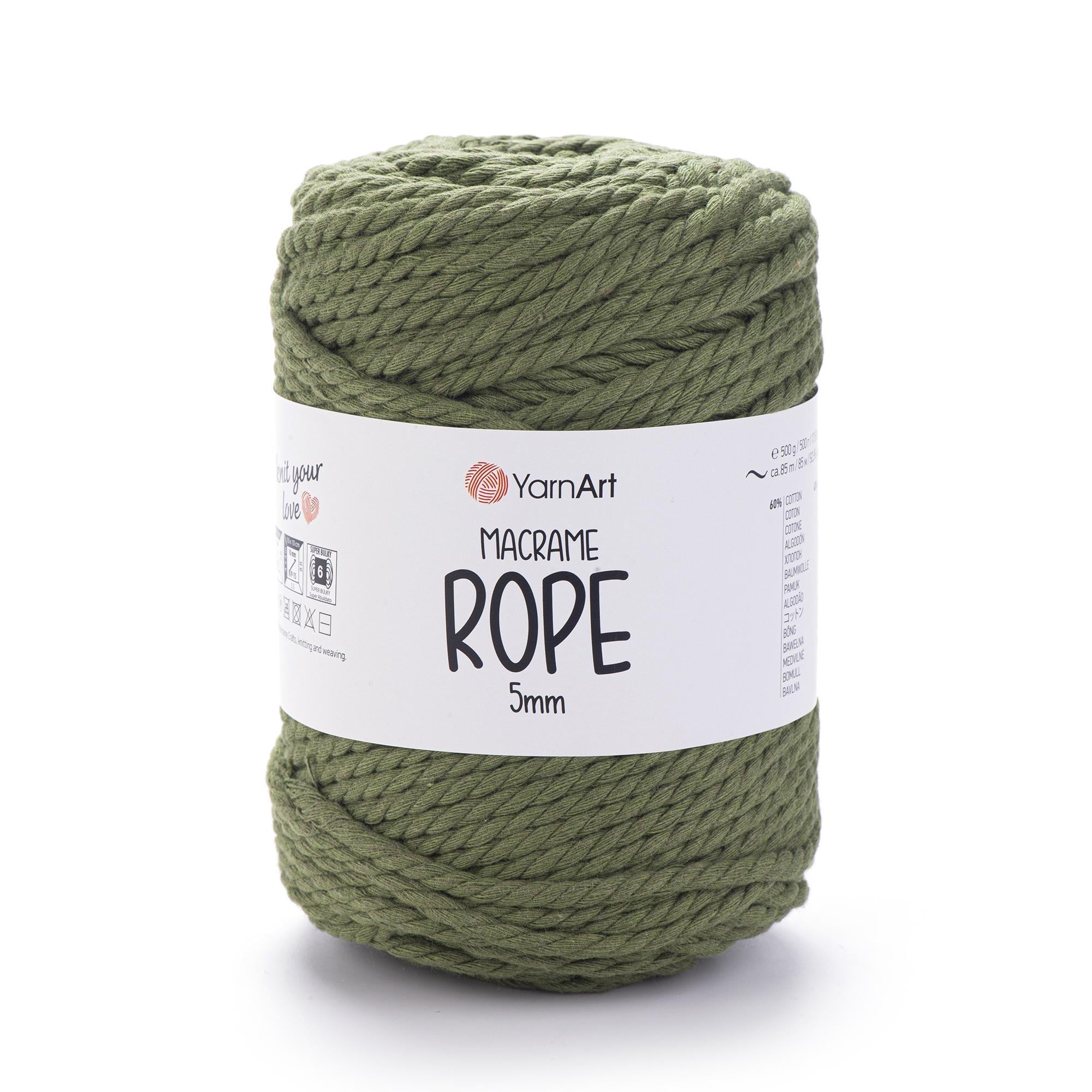 Шнур витый Macrame Rope 5 мм 500 г Зеленый №787 (1815910833) Шнур витый Macrame Rope 5 мм 500 г Зеленый №787 (1815910833)