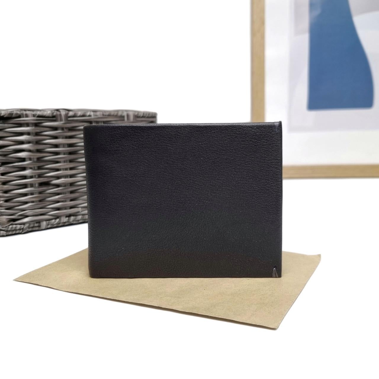 Гаманець чоловічий Helen Verde фірмовий натуральна шкіра Чорний (555 black)