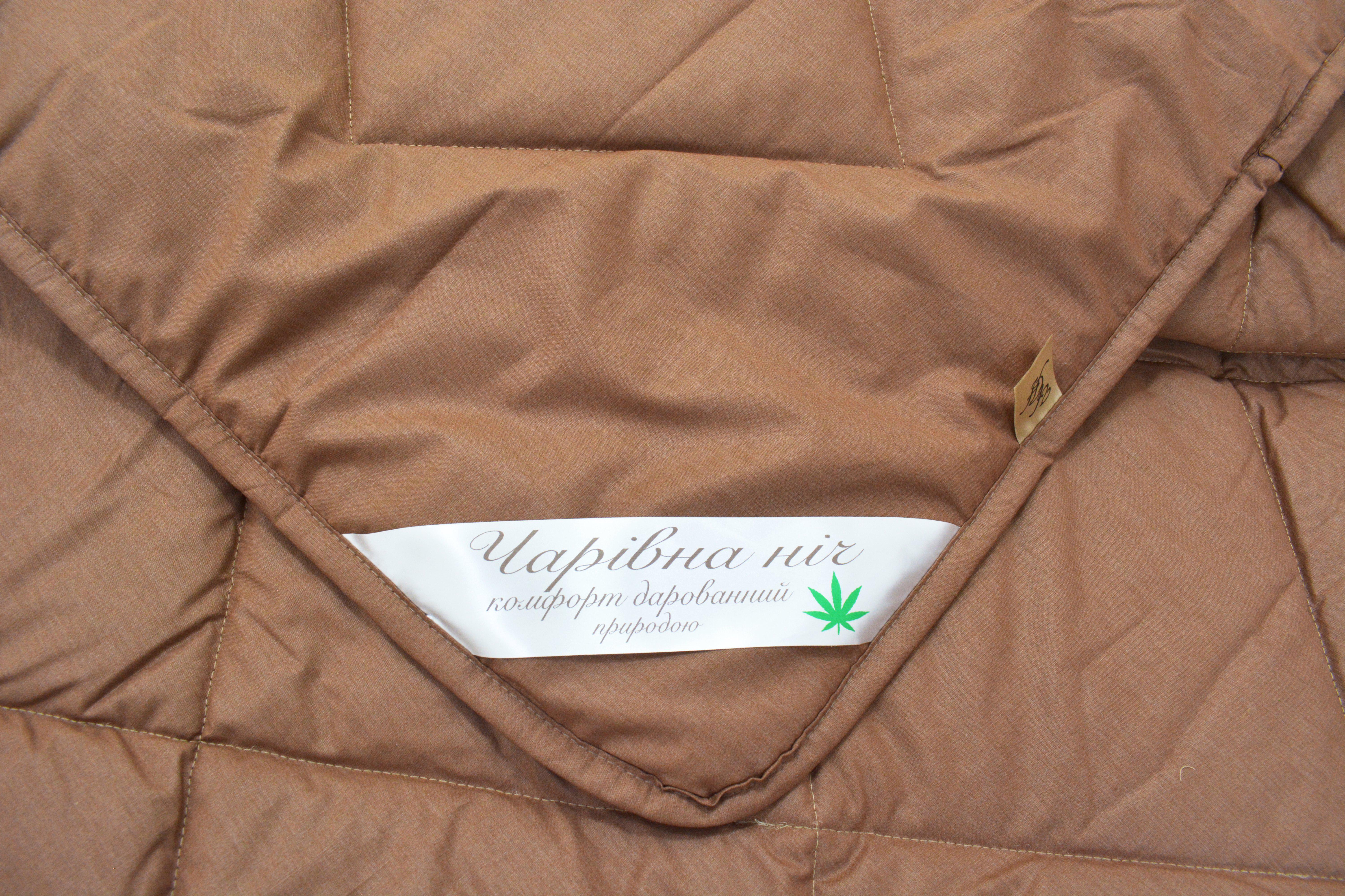 Одеяло конопляное Чарівна ніч летнее бязь 200x210 см Шоколадный - фото 4 Одеяло конопляное Чарівна ніч летнее бязь 200x210 см Шоколадный - фото 4