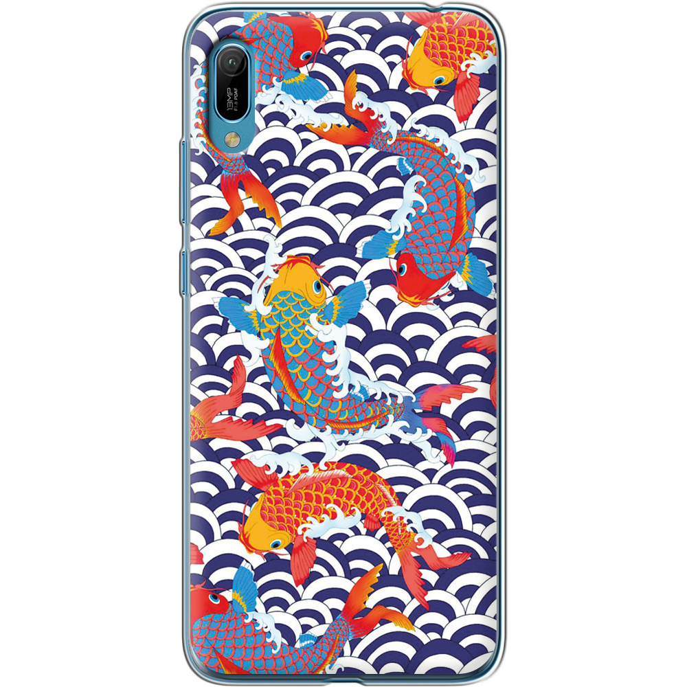 Чехол Boxface Huawei Y6 2019 Koi Fish Прозрачный силикон (36451-up2477-36451)