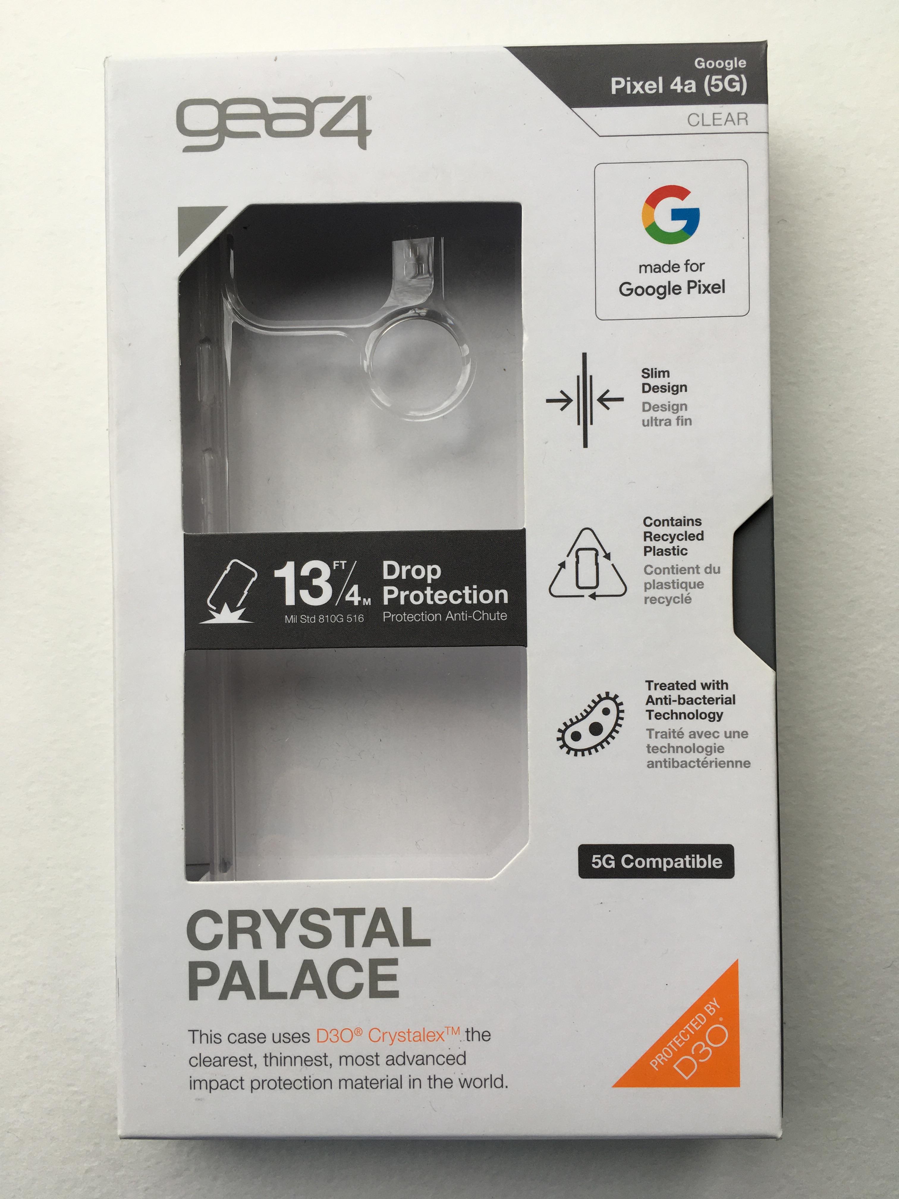 Противоударный прозрачный чехол GEAR4 Crystal Palace с антимикробным покрытием для Google Pixel 4a 5G (6.2") - фото 10