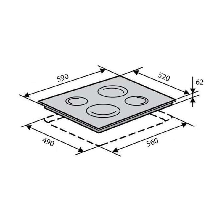Варильна поверхня Ventolux HV 65 TC (5906) - фото 5 Варильна поверхня Ventolux HV 65 TC (5906) - фото 5