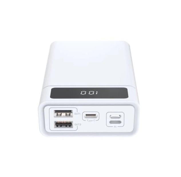 Повербанк УМБ Blow 40000mAh PD/20W QC/3.0 inp:Micro-USB/USB-C out:USB-Aх2/USB-C White (PB40AW)
