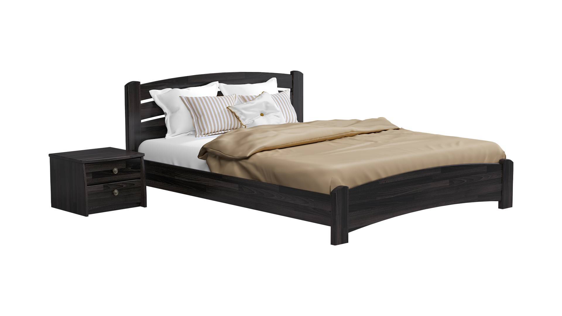 Кровать деревянная Estella Венеция Люкс Щит 2Л4 160х190 см Венге (3001040027) Кровать деревянная Estella Венеция Люкс Щит 2Л4 160х190 см Венге (3001040027)