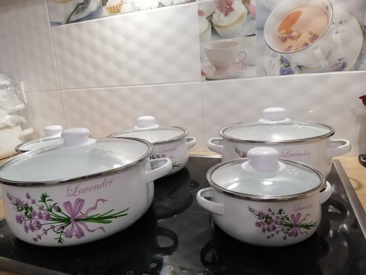 Набор кастрюль А-Плюс эмалированных 10 пр. (543) - фото 5