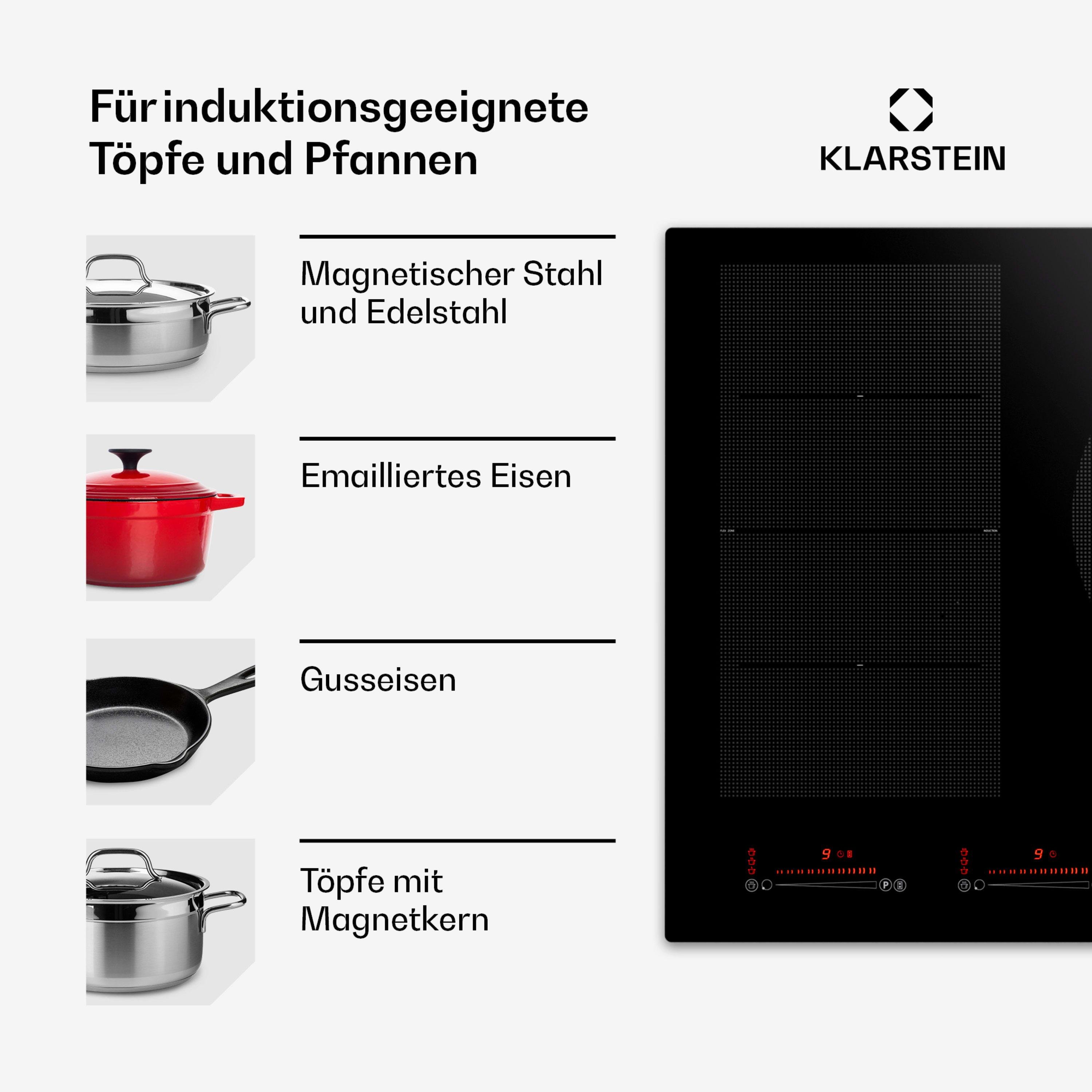 Варильна поверхня індукційна KLARSTEIN Masterzone 90 Flex (10045794) - фото 3 Варильна поверхня індукційна KLARSTEIN Masterzone 90 Flex (10045794) - фото 3
