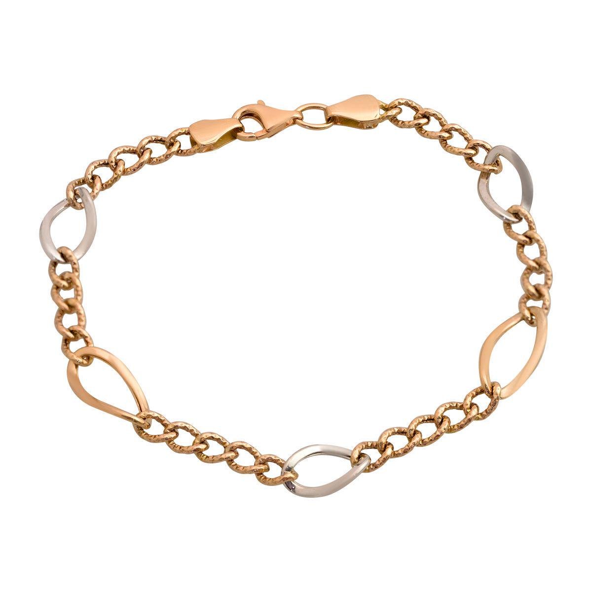 Браслет золотой без камней р. 17,5 (14810404)