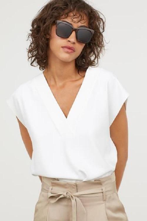 Блуза H&M р. 32 Белый (20056607260)