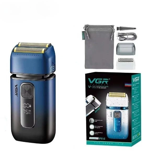 Електробритва акумуляторна VGR V-362 Синій (GR-05483)