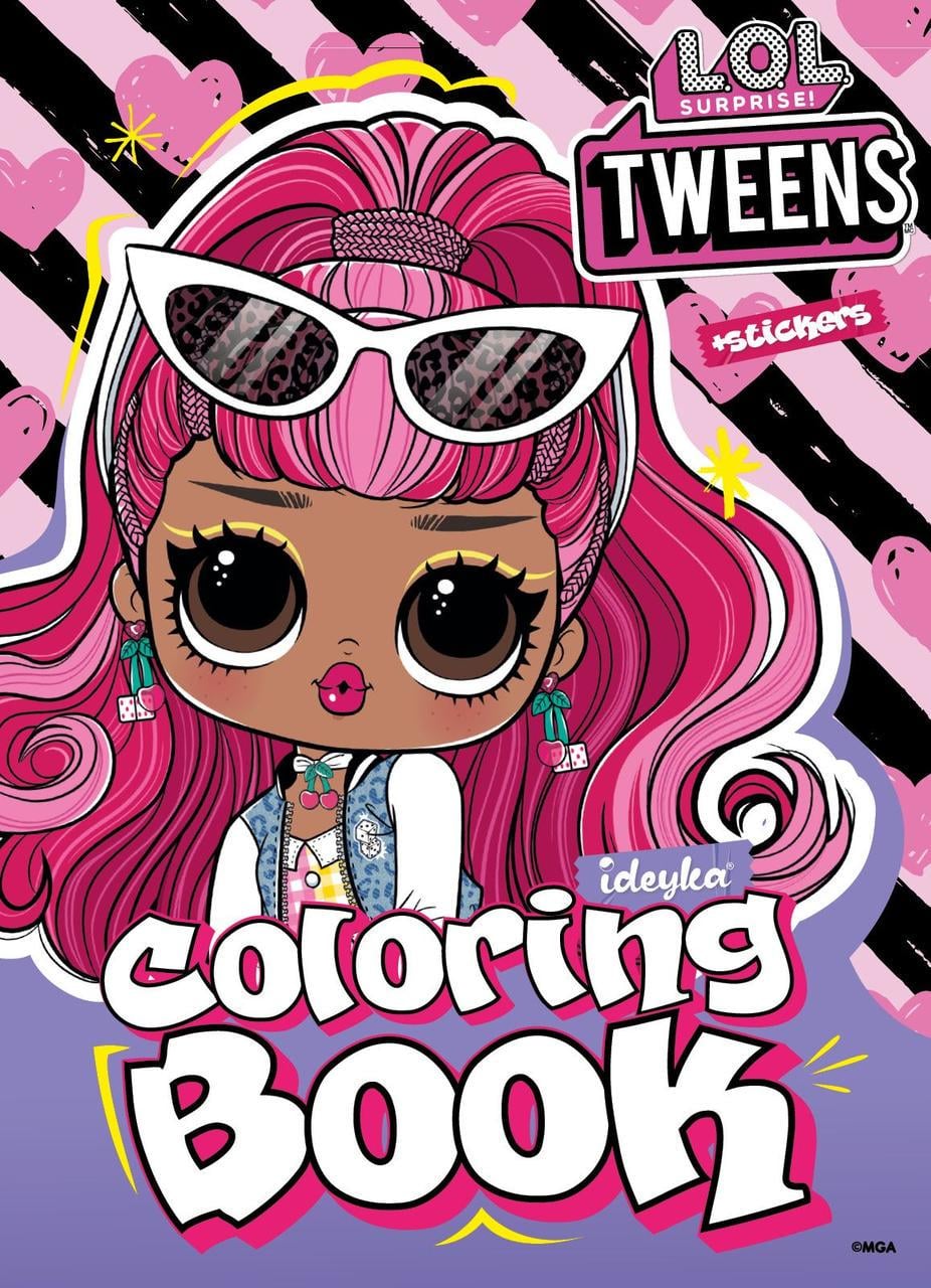 Розмальовка зі стікерами Tweens Cherry 21х29 см 16 сторінок (3070842632) Розмальовка зі стікерами Tweens Cherry 21х29 см 16 сторінок (3070842632)