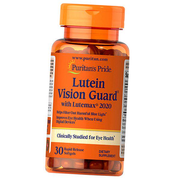 Лютеин Lutein Blue Light Vision Guard с зеаксантином и цинком 30 гел. капс. (72367048)