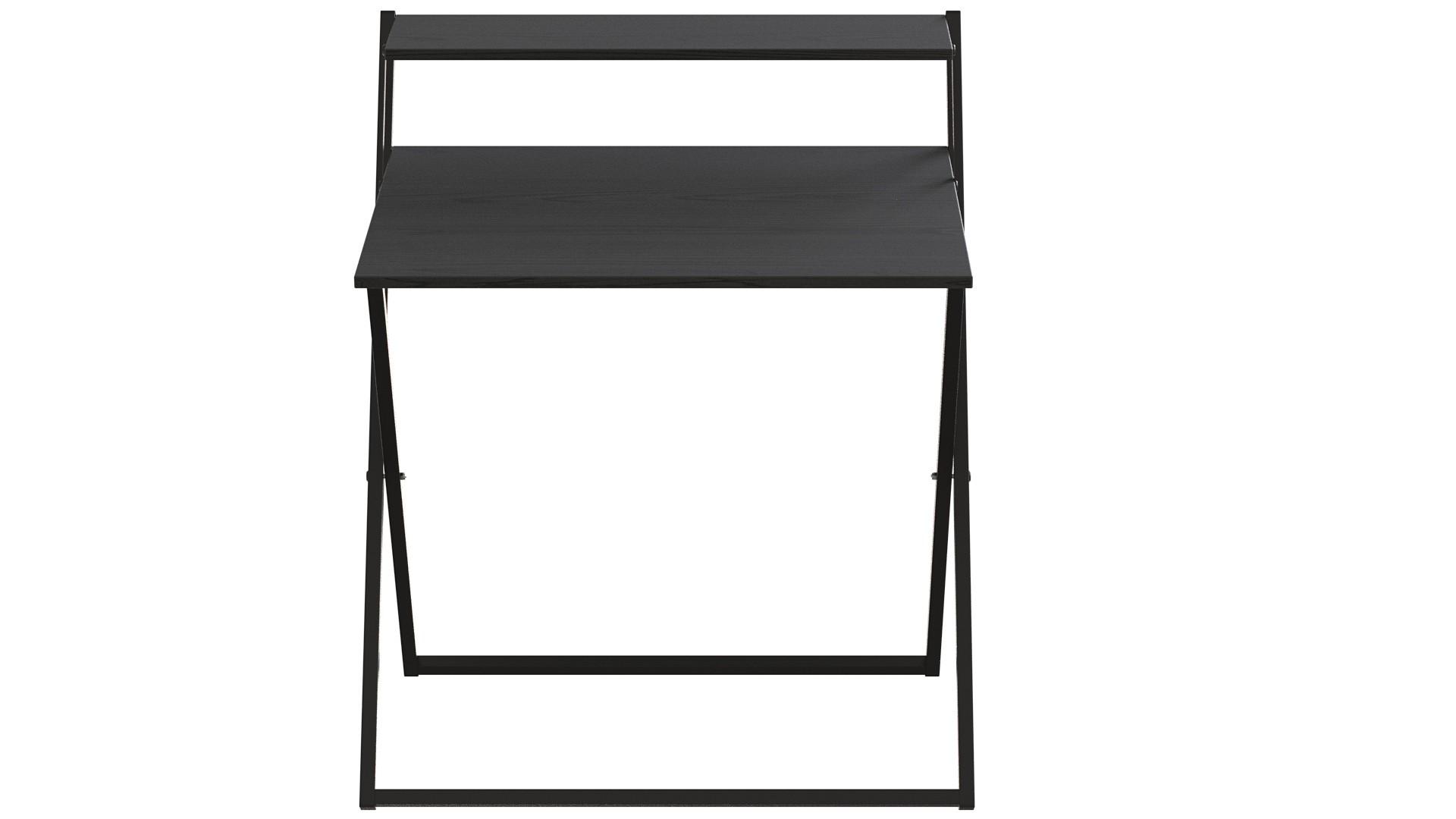 Стіл-трансформер Ferrum-decor Компакт 4 метал/ДСП 16 мм 750x790x720 мм Чорний/Сосна Кембра (FRD-104692) - фото 3