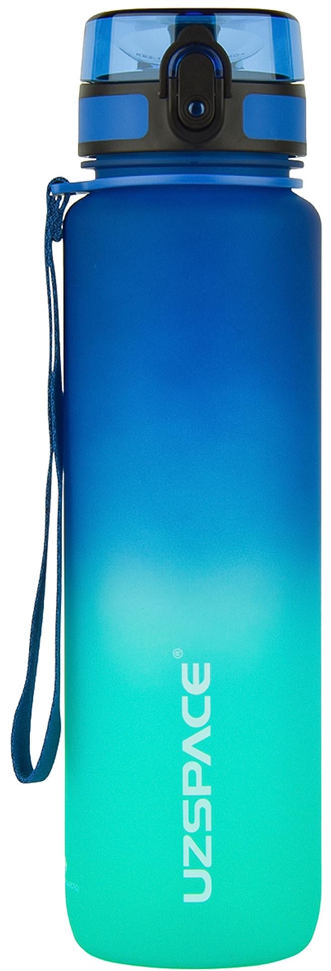 Бутылка для воды Uzspace Frosted 1000 мл Сине-зеленый (3038) Бутылка для воды Uzspace Frosted 1000 мл Сине-зеленый (3038)