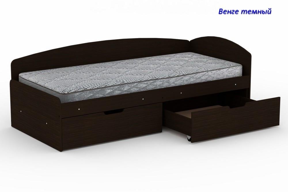 Ліжко-софа односпальне Компаніт 90+2С 90x200 см Венге темний - фото 3 Ліжко-софа односпальне Компаніт 90+2С 90x200 см Венге темний - фото 3