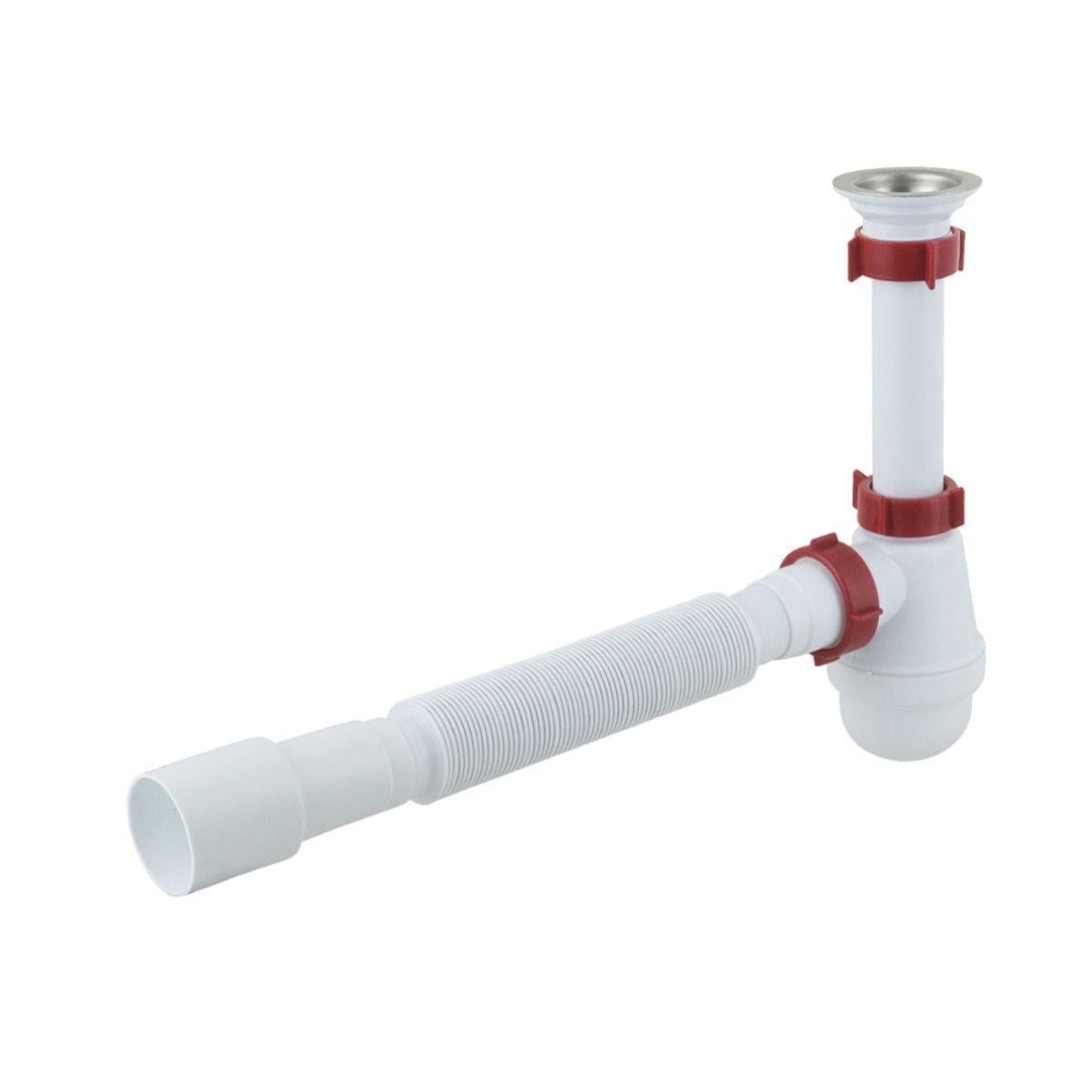 Сифон для умывальника Polmark 1 1/4"x40 мм с резьбовым выпуском 40x40/50 мм PM 40 SF 10 03 (81073)