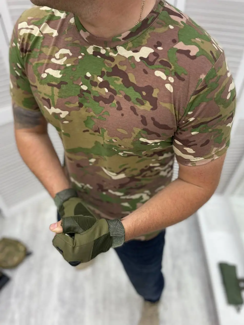 Армейская футболка мужская военная M Мультикам (AN004328)