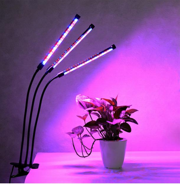 Лампа для рослин DEL Grow Light 60LED фітолампа для рослин Чорний (1010785-Black) - фото 9