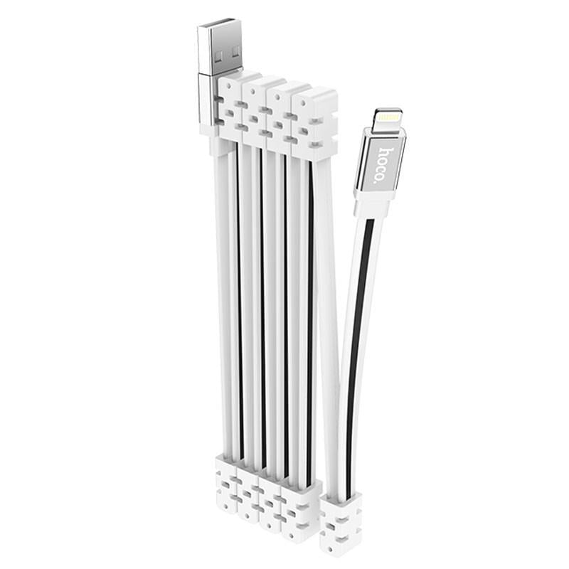 Дата-кабель Hoco U103 Magnetic Absorption USB to Lightning 1 м White (00000067282_1)
