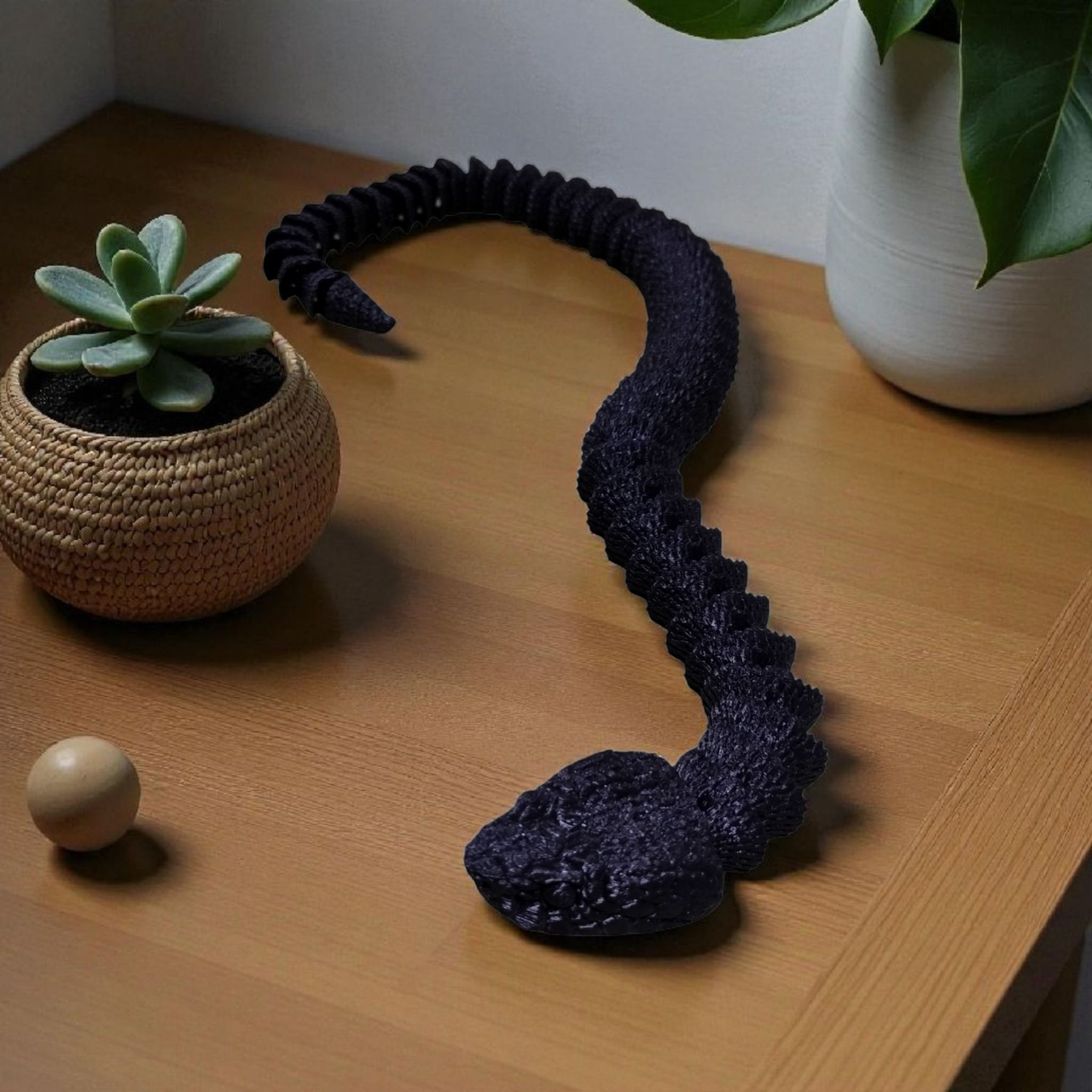 Іграшка антистрес МЕСКАН Рухома змія Чорний (214032)