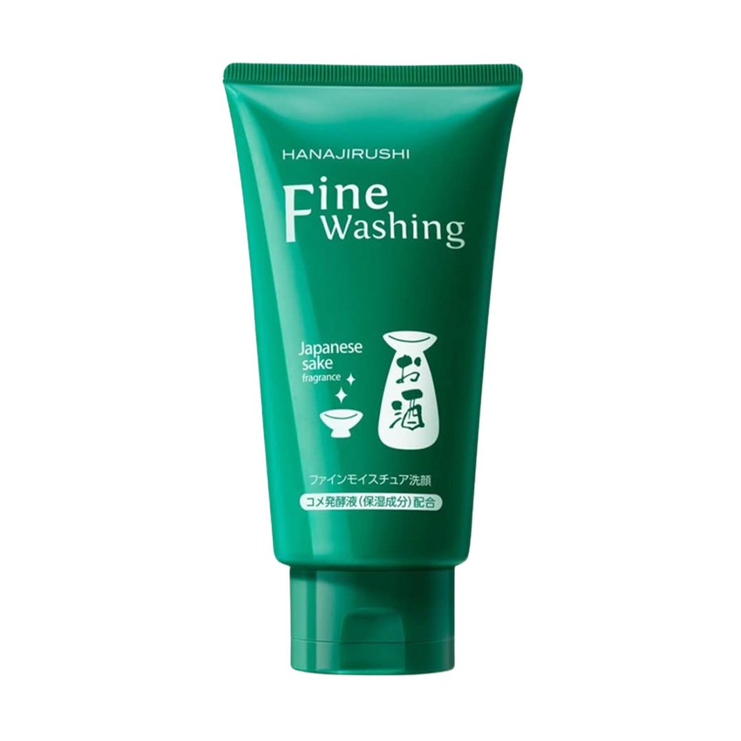 Пенка для умывания с саке HANAJIRUSHI Fine Washing Sake Cream 120 г
