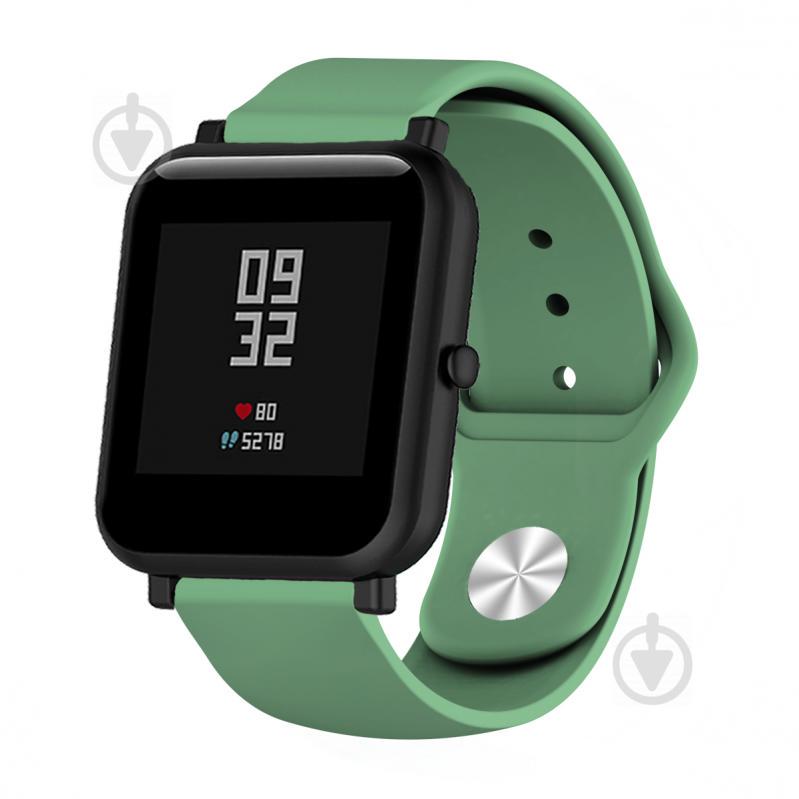 Ремінець BeWatch силіконовий для Xiaomi Amazfit Bip Зелений (1010306)