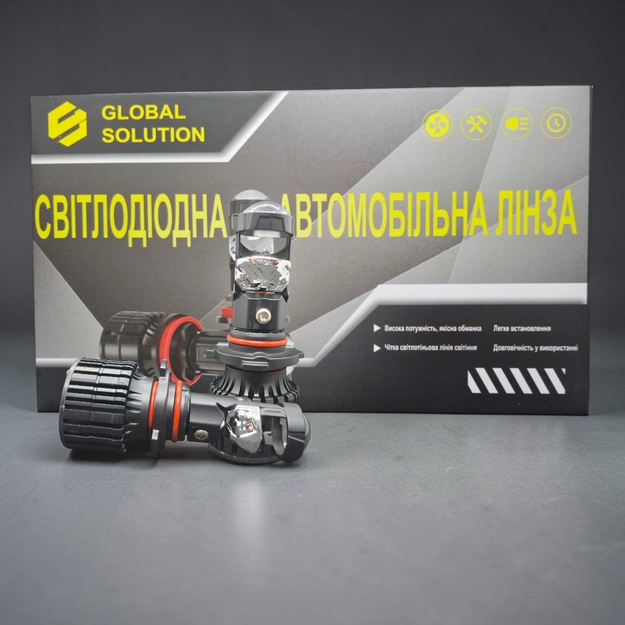 Автомобільних лінз комплект LED GS T-03 HB3 55W 6500K 9-36V (2954523136)