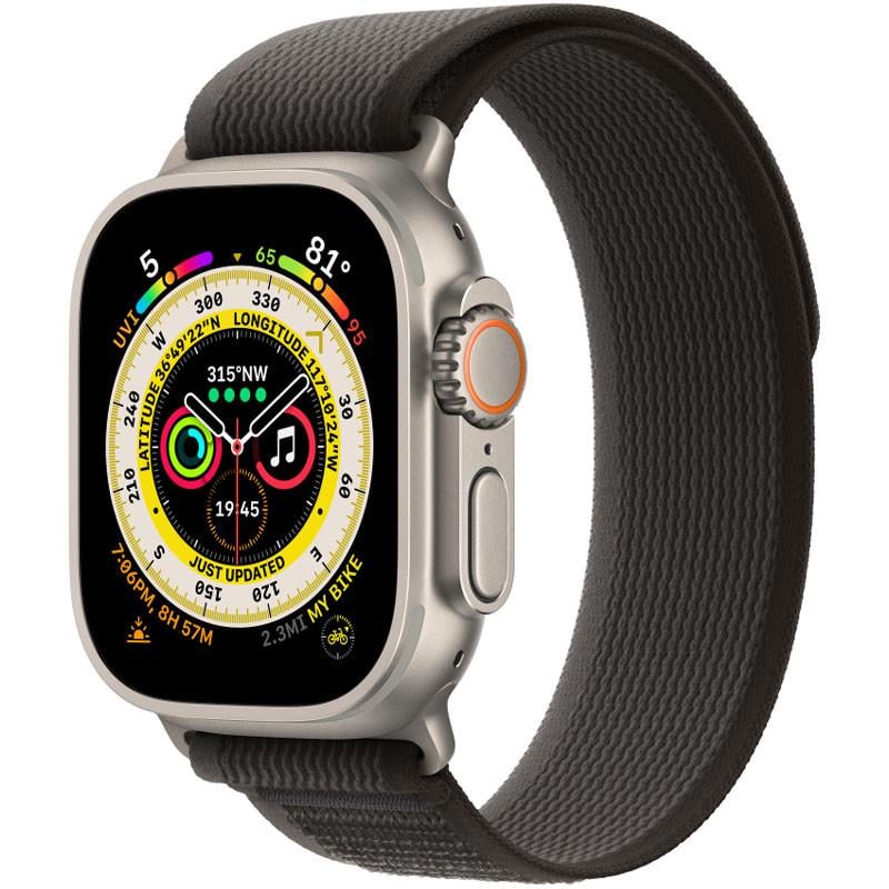 Ремешок Trail Loop для Apple watch 42 мм/44 мм/45 мм/49 мм M/L Black/Grey (00000059154_1)