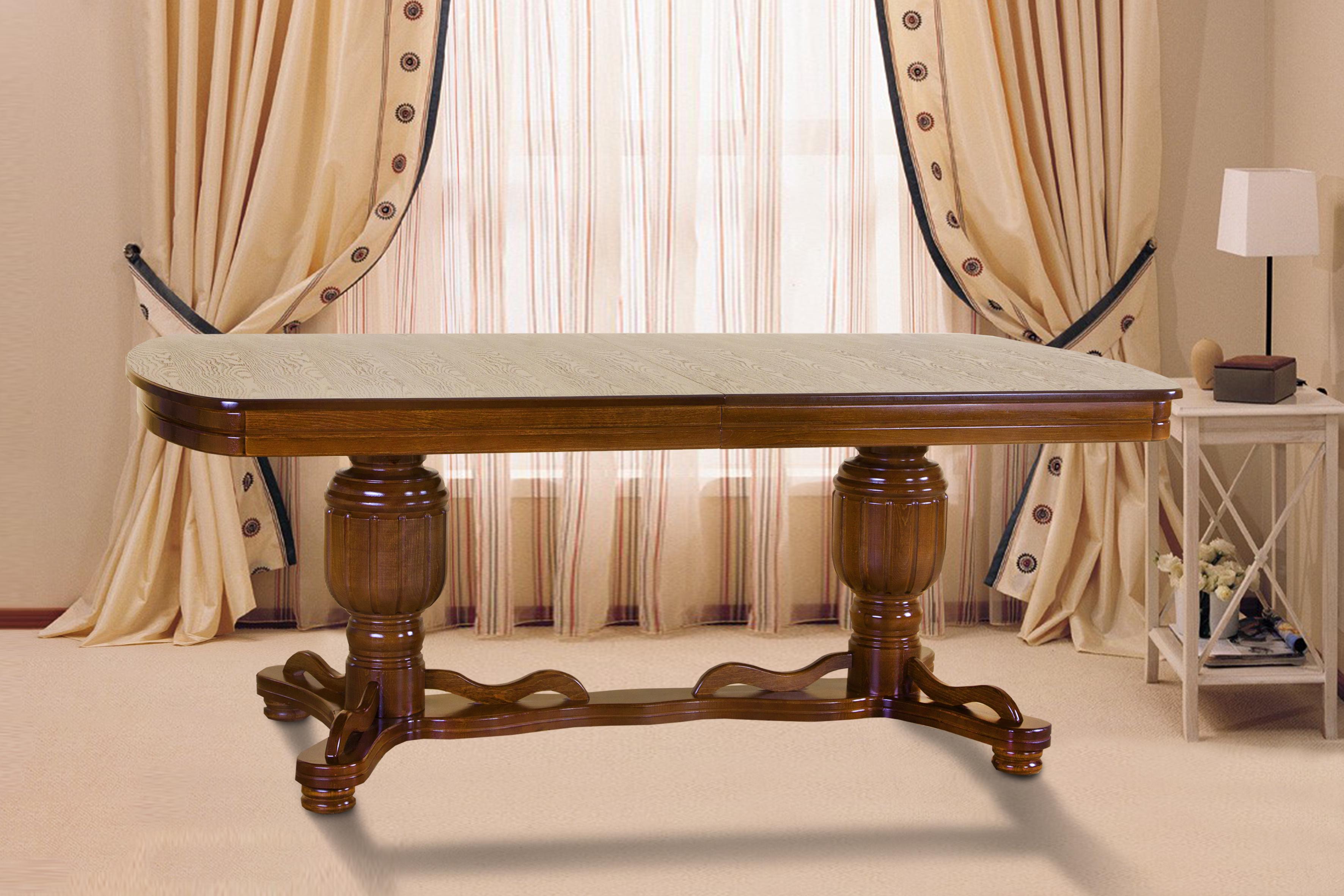 Обеденный стол Авангард Барон 2000/2400х1000х760 мм Темный орех (GAА0019234) Обеденный стол Авангард Барон 2000/2400х1000х760 мм Темный орех (GAА0019234)