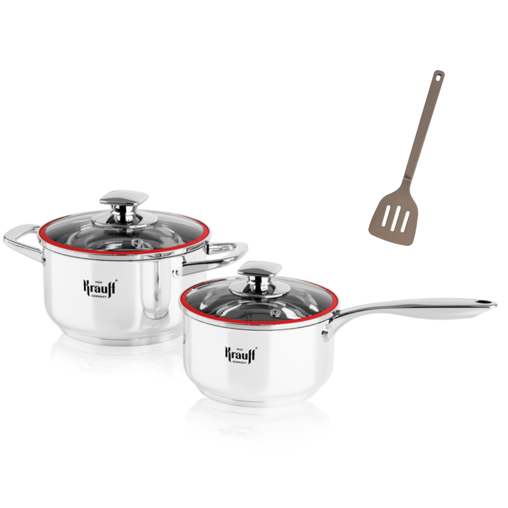 Набор посуды Krauff Prime Chef кастрюля и ковш с кухонными принадлежностями (55-333-444)