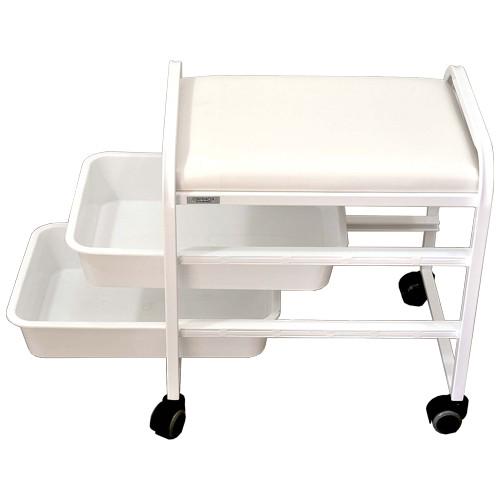 Тележка мастера педикюра в салон красоты Kompred OL221 500х400х450 мм Белый - фото 4