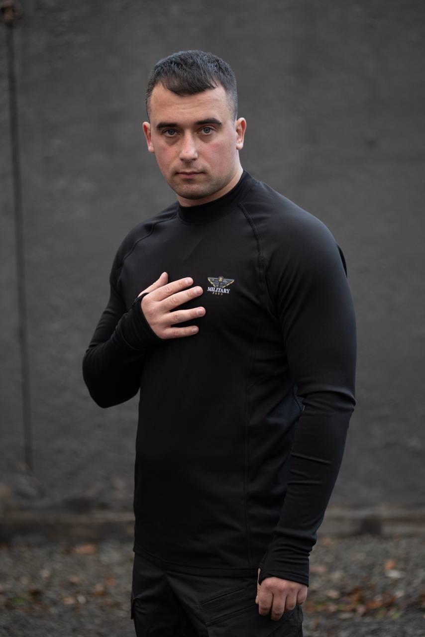 Гольф із мікродайвінгу MILITARY L Чорний (5891866) - фото 3