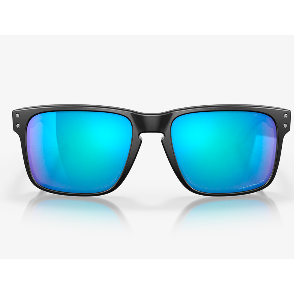 Окуляри OAKLEY Holbrook OO9102-F055 Matte Black/Prizm Sapphire Irid Polar - фото 2