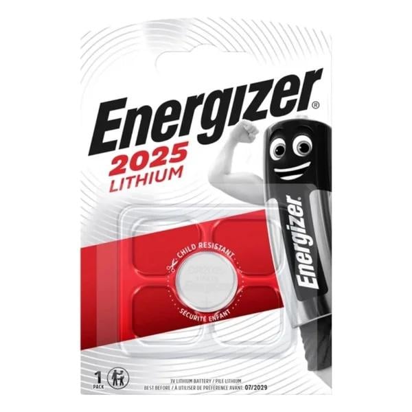 Батарейка литиевая Energizer CR2025 Lithium 3V 1 шт. (7638900083026)