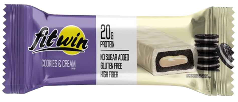 Протеиновый батончик Fitwin Protein Bar Печенье крем 60 г