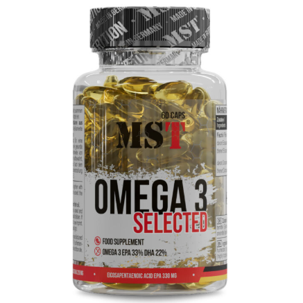 Жирные кислоты Омега-3 MST Omega 3 Selected 550 мг 60 капсул