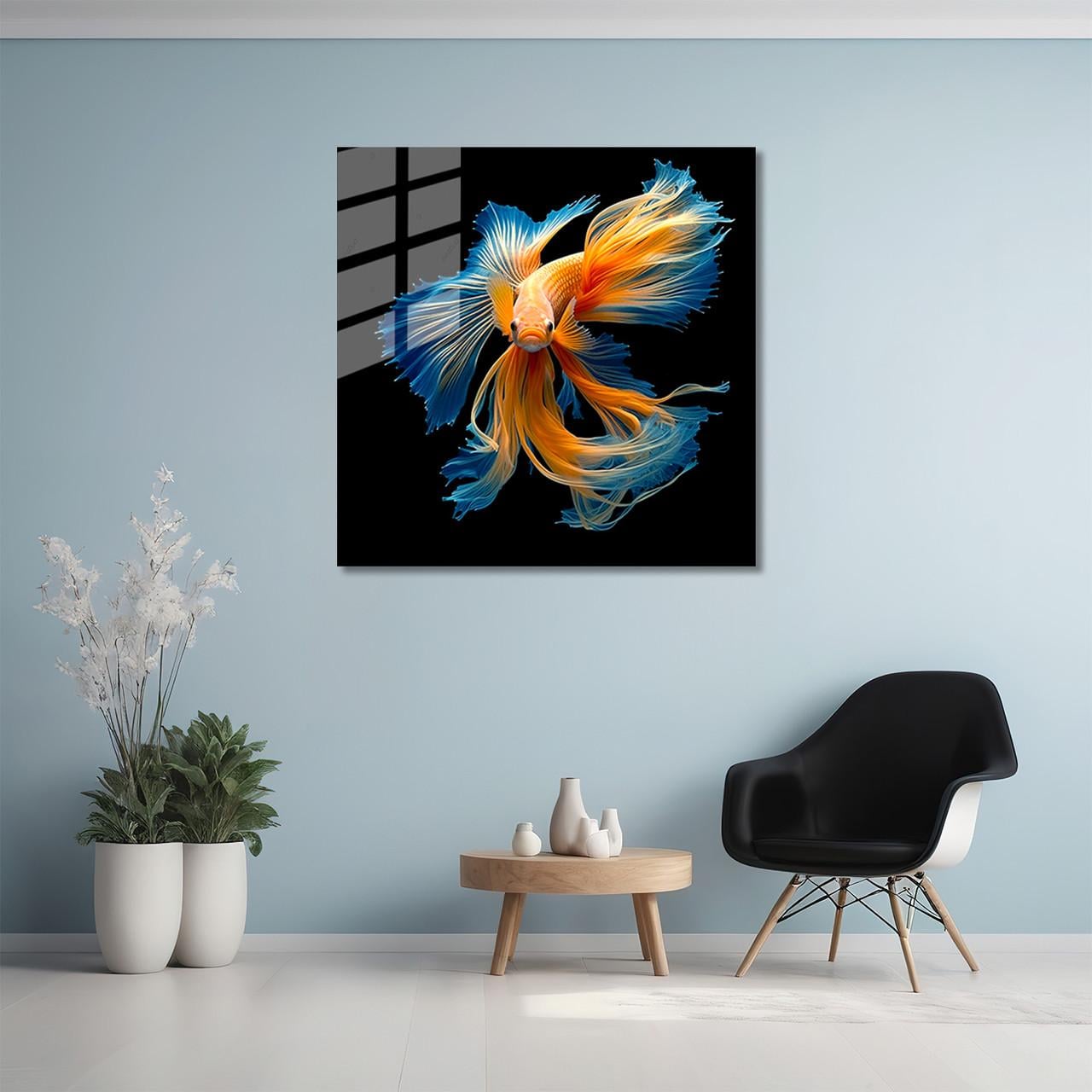 Картина на стекле NovellaPrint Золотая рыбка 70х70 см (564.2)