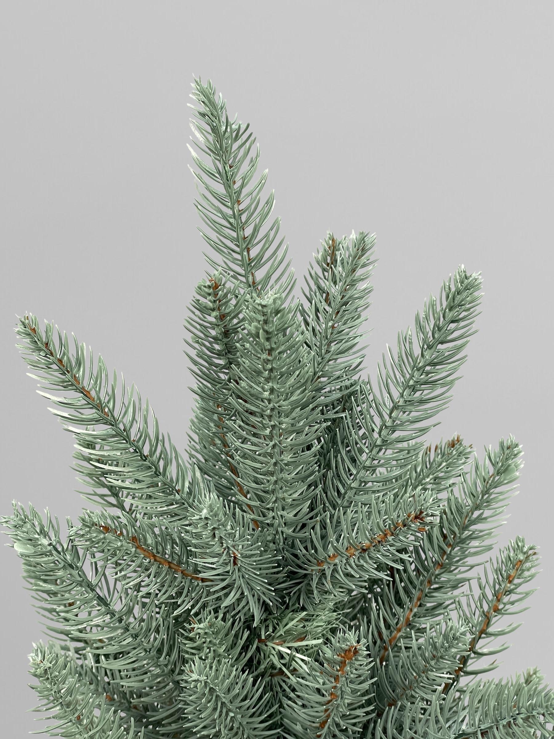 Искусственная елка литая Classic в горшке с мешковиной 50 см Голубой (Н01009) - фото 3 Искусственная елка литая Classic в горшке с мешковиной 50 см Голубой (Н01009) - фото 3