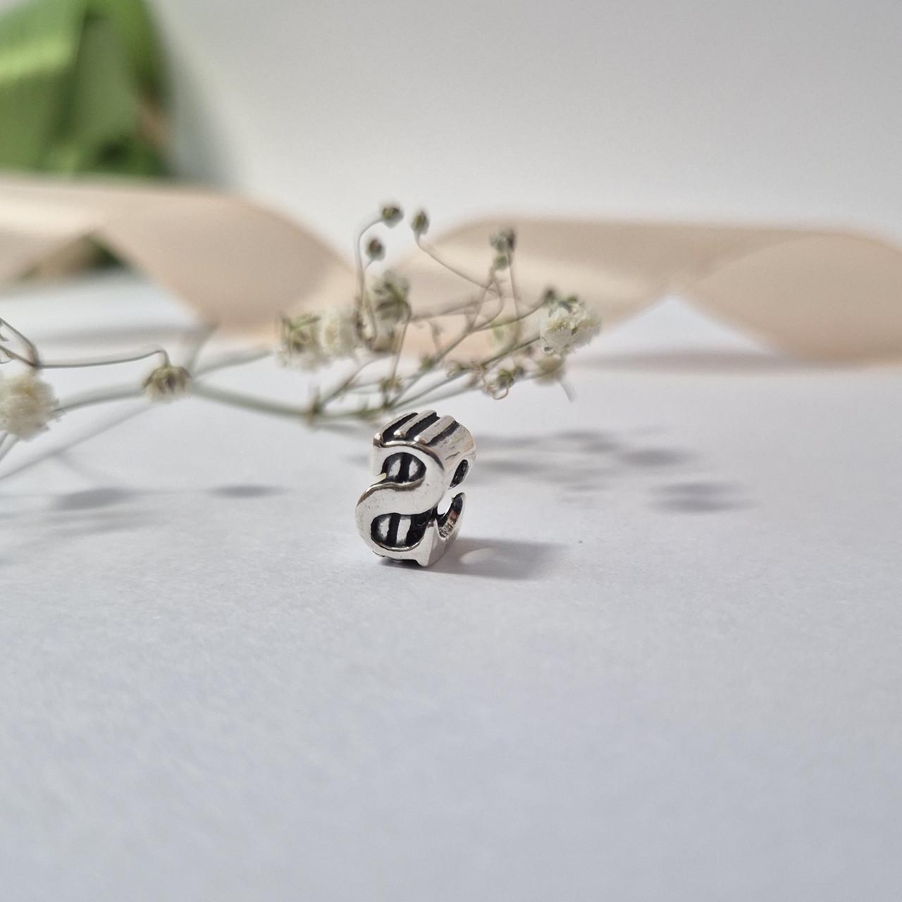 Шарм знак доллара черненное серебро 925 пробы 2,60 г (933ч)