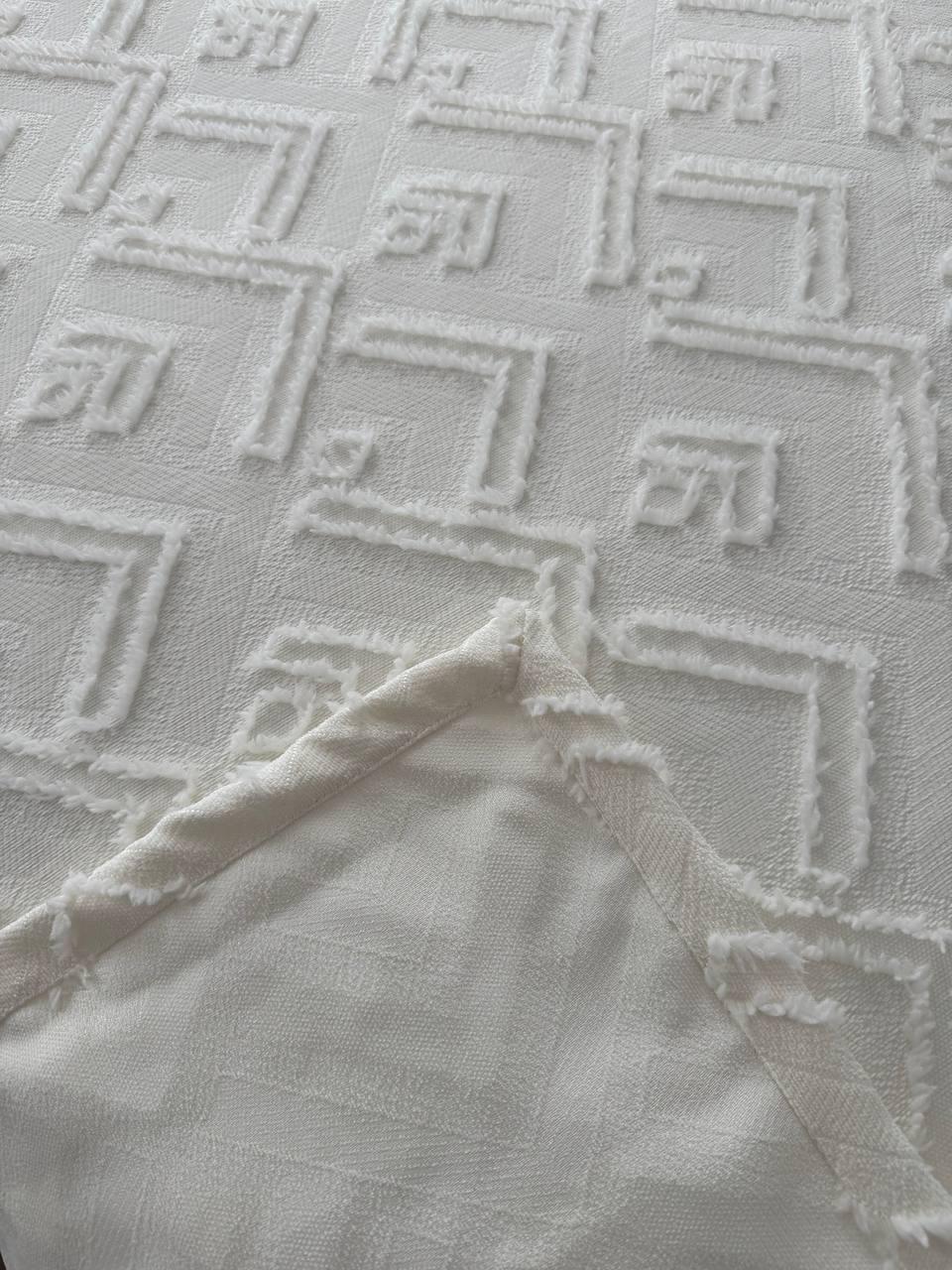 Покривало Бйорк 140x250 см Молочний (23743-2-140х250cm) - фото 3 Покривало Бйорк 140x250 см Молочний (23743-2-140х250cm) - фото 3