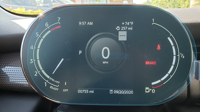 Стекло защитное Pixsel гибридный глянец на приборную панель Mini Countryman 9,5“ 2020-2023